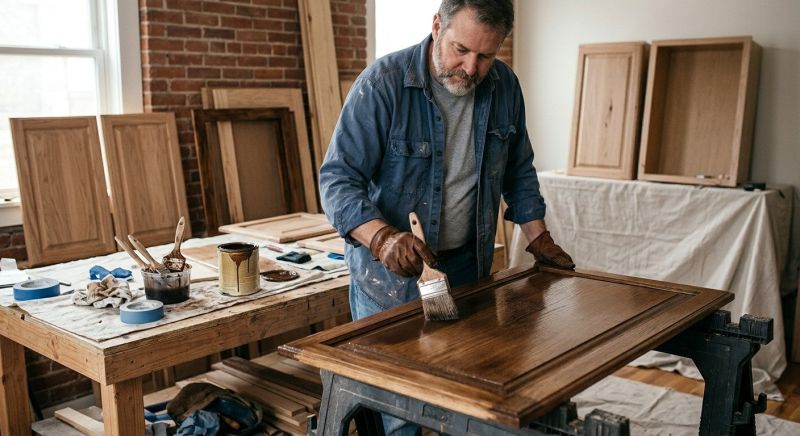 Cabinet Staining Service in Carmel, IN