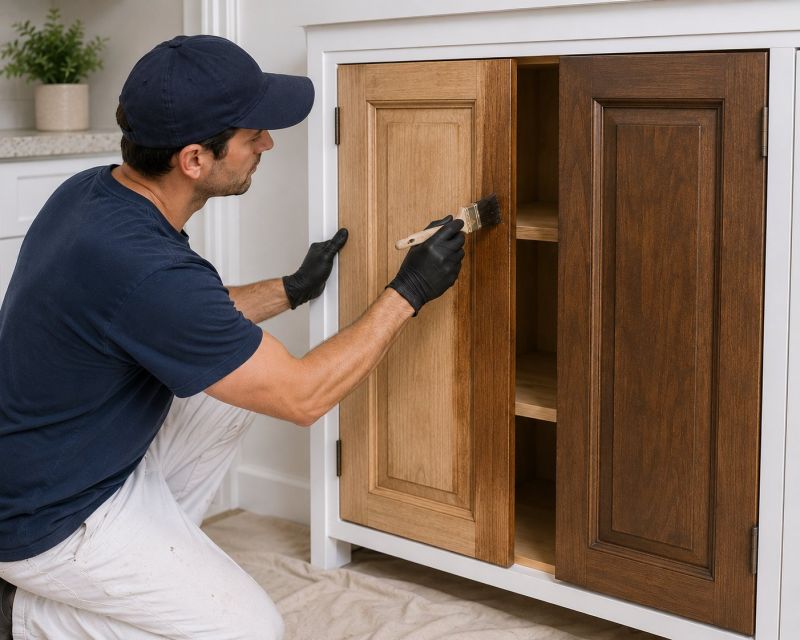 Wood Cabinet Staining in Kokomo, IN