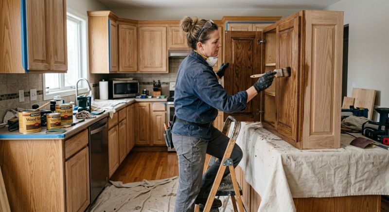 Cabinet Staining Service in Bloomington, IN