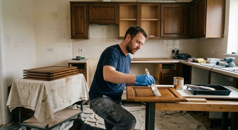 Wood Cabinet Refinishing in Bloomington, IN